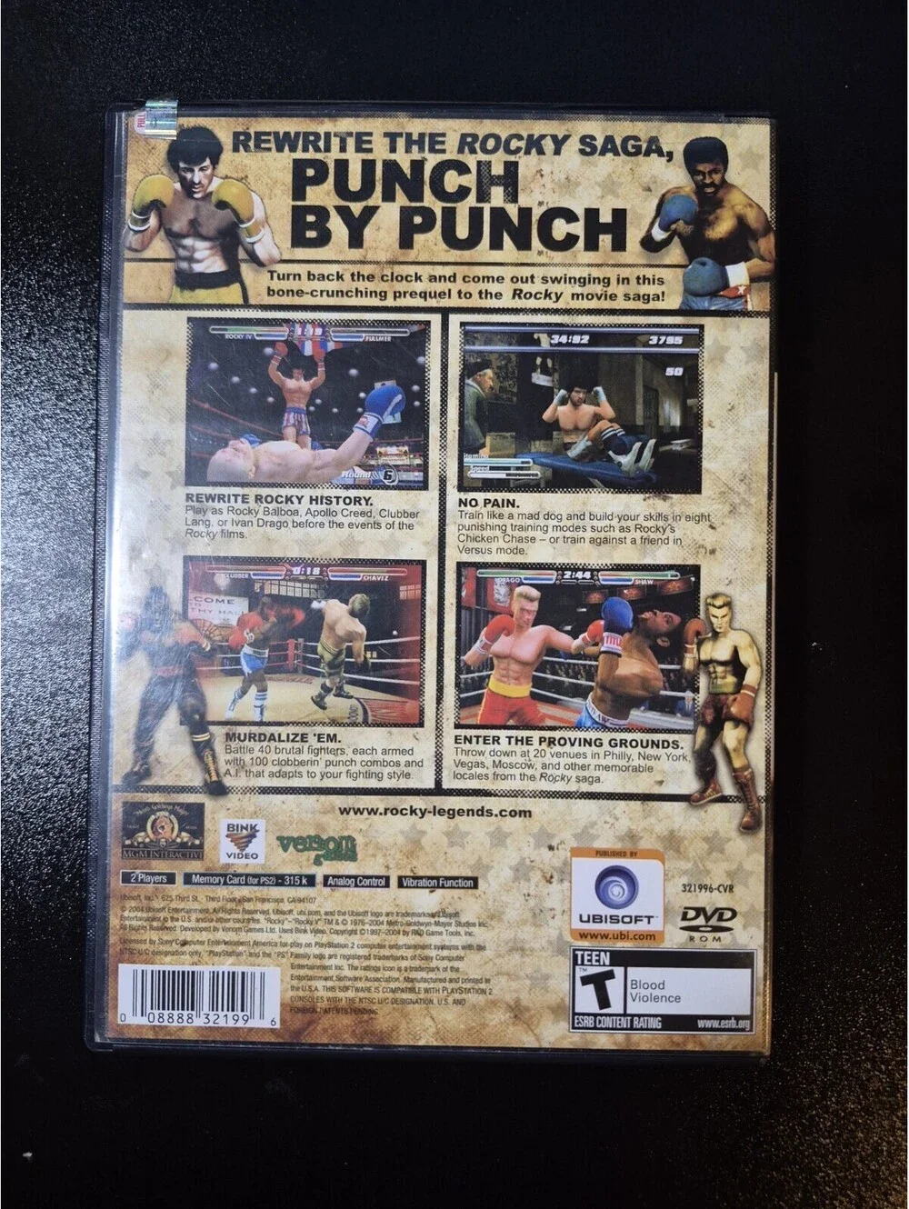Rocky Legends (Sony PlayStation 2, 2004) PS2